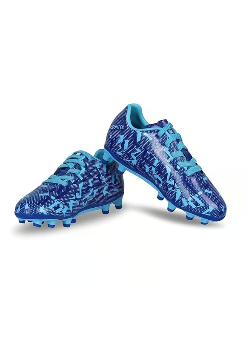 Nivia Encounter 10.0 Football Studs Lightweight Shoe for Kids Blue