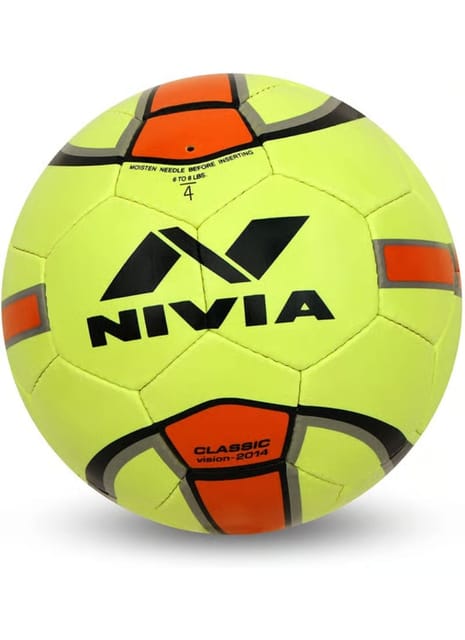 Nivia Rubber Classic Football, Yellow | Size 4 & 5