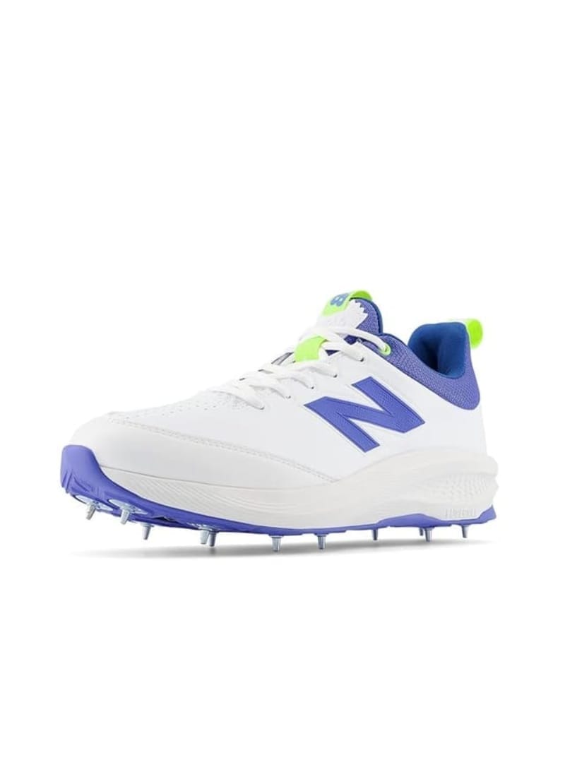 New Balance CK 4030 W5 Cricket Spikes Shoes, White Blue