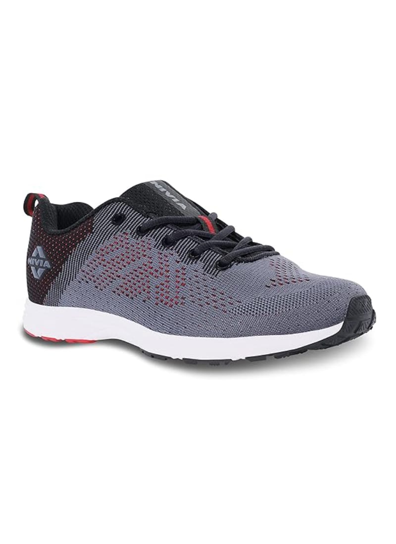 Nivia Yorks Running Shoes for Men Grey/Black