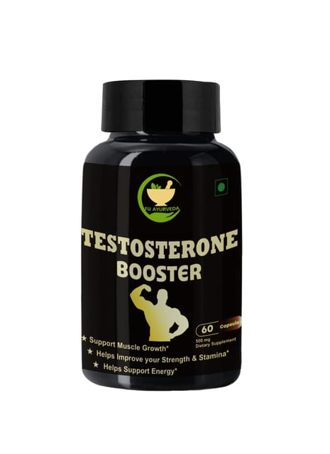 FIJ AYURVEDA Testosterone Booster Capsule for Men & Women – 500mg 60 Capsules (Pack of 1)