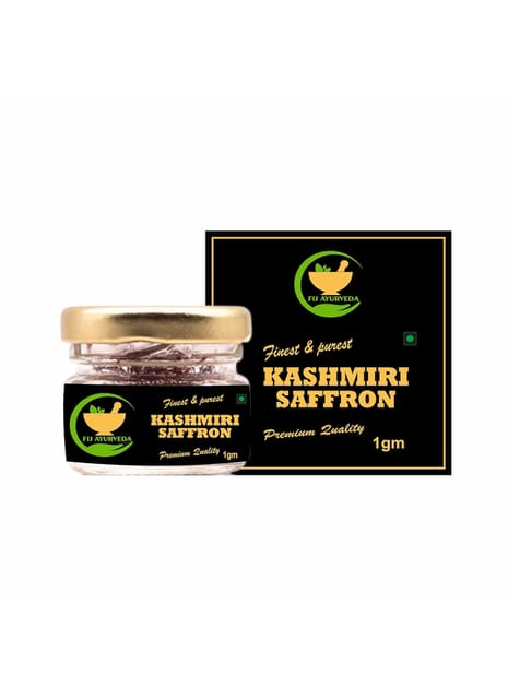 FIJ AYURVEDA Pure & Natural A++ Grade Kashmiri Saffron Threads |Original Kesar| / Kesar/Keshar/Zafran/Jafran for Men & Women – 1GM