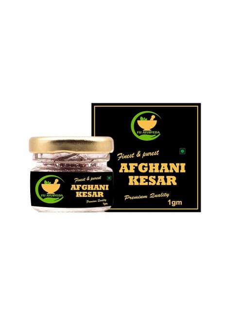 FIJ AYURVEDA Natural & Finest A++ Grade Afghani Kesar Thread Saffron/Keshar/Zafran/Jafran for Biryani & Cooking – 1GM