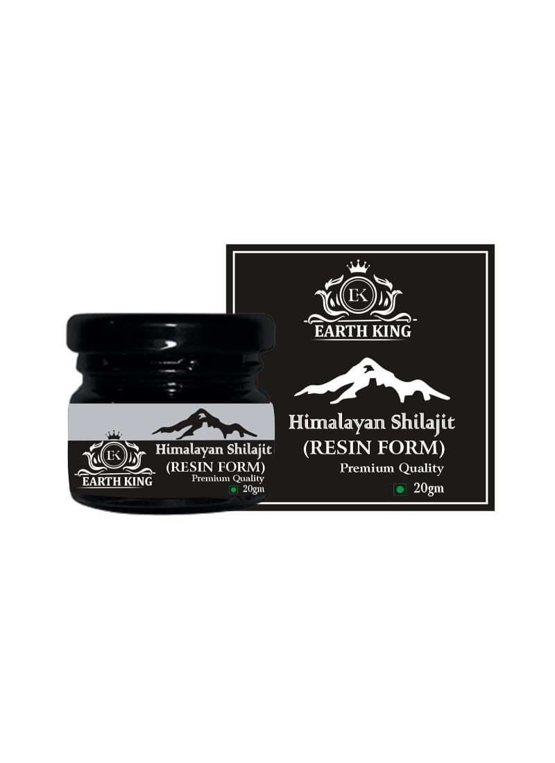 EARTH KING Himalayan Shilajit/Shilajit Resin | Shudh Shilajit | for Men & Women - 20Gm (Pack of 1)