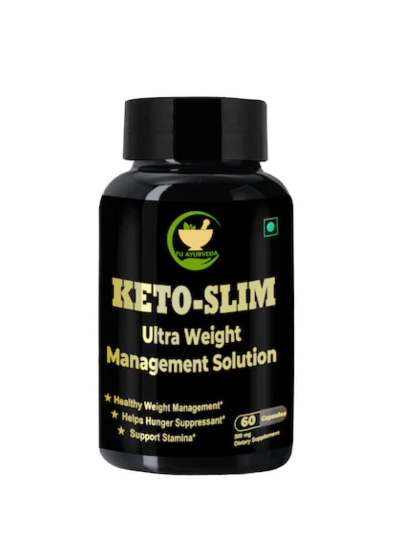 FIJ AYURVEDA Keto Slim Capsules for Fat Cutter & Weight Loss Supplement – 500mg 60 Capsules  (500 mg)