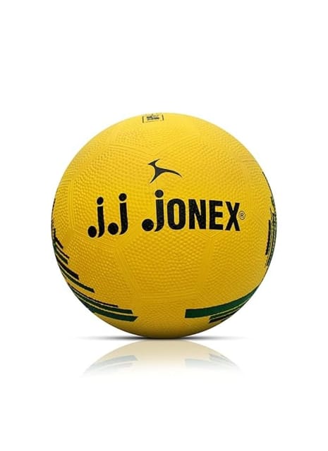 JJ Jonex Brazil Yellow Football/Soccer Rubber Moulded Football - Size: 5 (MYC)