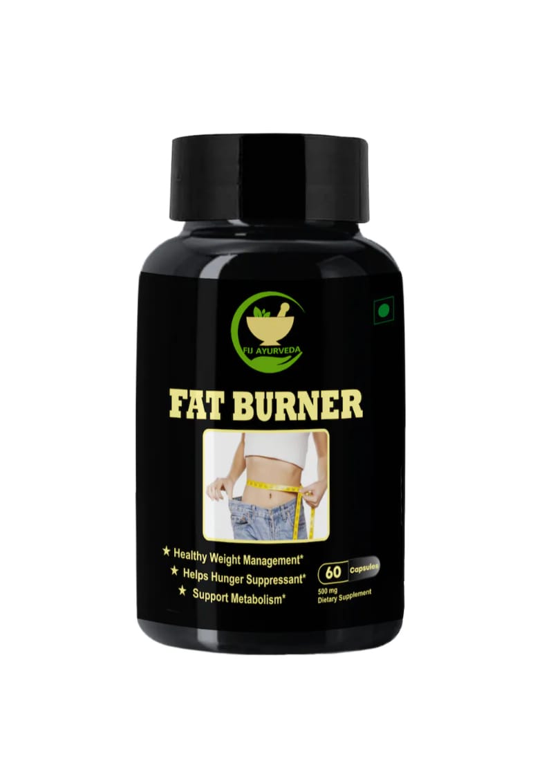 FIJ AYURVEDA Fat Burner Capsule Supports Hunger Suppressant & Weight Loss – 60 Capsules  (60 Capsules)