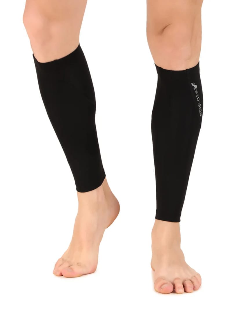 Nylon Compression Calf Sleeves (Black)