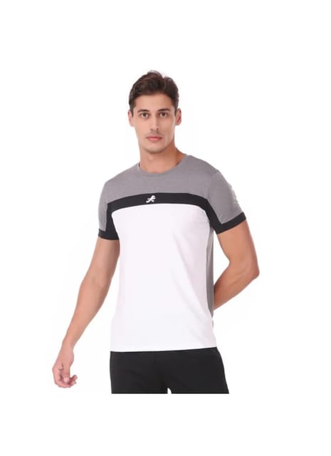 Performance Tshirt For Men (Grey/Black/White) Breathe Series