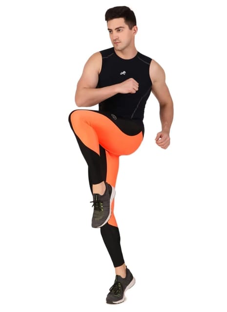 Recharge DC Polyester Compression Pant (Orange)