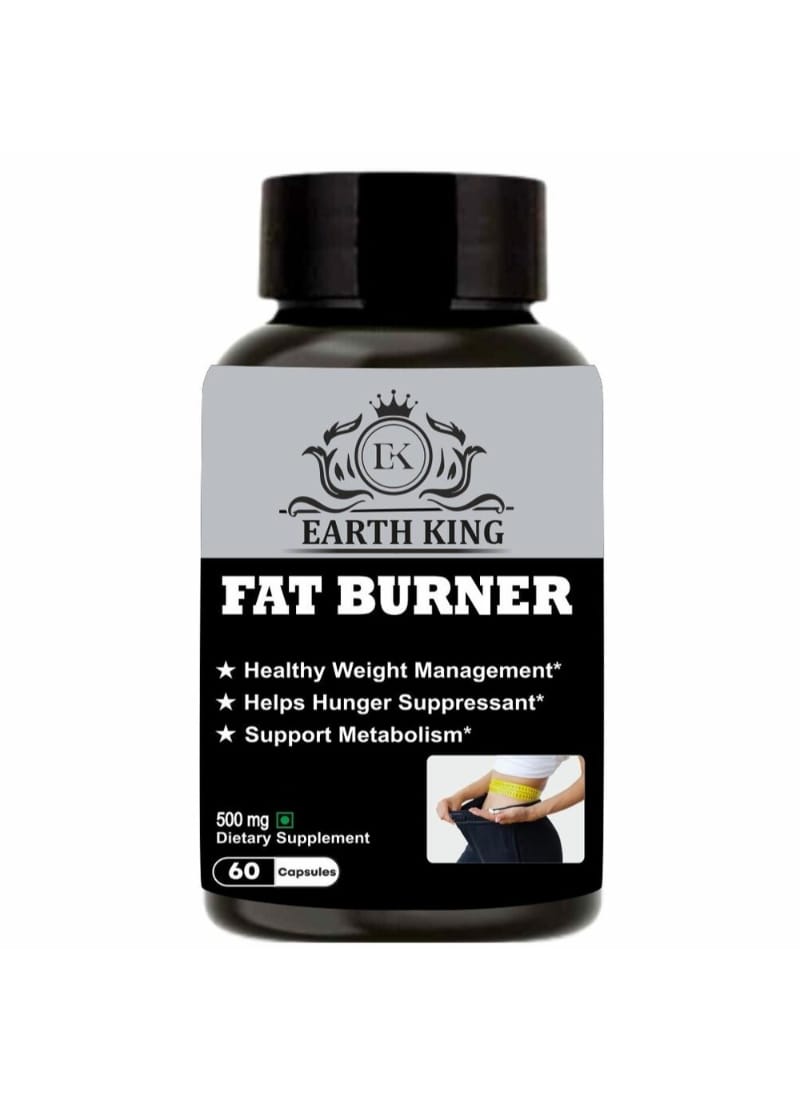 EARTH KING Fat Burner Capsule for Weight Loss Supplement for Men & Women - 500mg 60 Capsules