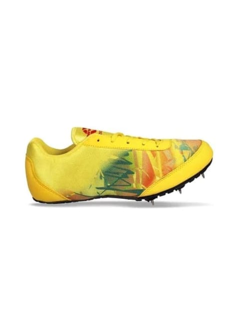 Nivia Zion-1 Men Running Spikes Shoes for Track & Field Yellow