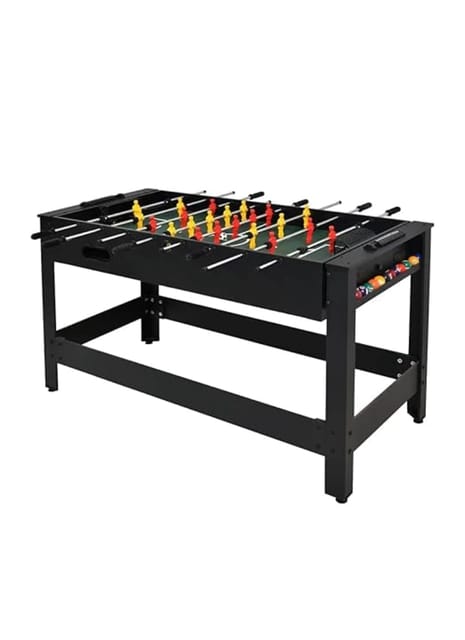 WMX Foosball Table and Pool Table 2 & 1 Versatile Game Table for Indoor Home Use Multicolor 48 x 24 x 33 Inch